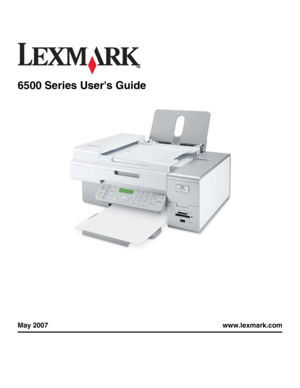 Page 16500 Series Users Guide
May 2007 www.lexmark.com
Downloaded From ManualsPrinter.com Manuals 