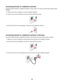 Page 32Connecting directly to a telephone wall jack
Connect the printer directly to a telephone wall jack to make copies or to send and receive faxes without using a
computer.
1Make sure you have a telephone cord and a telephone wall jack.
2Connect one end of the telephone cord into the LINE port  of the printer.
3Connect the other end of the telephone cord into an active telephone wall jack.
Connecting directly to a telephone wall jack in Germany
Connect the printer directly to a telephone wall jack to send...