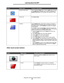 Page 20Using the LCD touch-screen buttons
20
Learning about the MFP
Other touch-screen buttons
Selected radio button This is a selected radio button. Touch a radio button to select 
it. The radio button changes color to show it is selected. In 
Sample screen two, the only paper size selected is Letter.
Cancel Job See Cancel Jobs.
Continue Touch Continue after a menu item or value on a screen is 
selected and more changes need to be made for a job from 
the original screen. Once Continue is touched, the original...