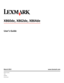 Page 1X860de, X862de, X864de
Users Guide
March 2012 www.lexmark.com
Machine type(s):
7500
Model(s):
432, 632, 832
Downloaded From ManualsPrinter.com Manuals 