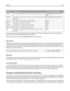 Page 293ModeDescriptionPower consumption (Watts)
Printing The product is generating hard‑copy output from electronic inputs. 730 W (X860), 800 W (X862), 830 W
(X864)
Copying The product is generating hard‑copy output from hard‑copy original
documents.800 W (X860), 840 W (X862/X864)
Scanning The product is scanning hard‑copy documents. 200 W
Ready The product is waiting for a print job. 160 W
Standby The product is in a high energy‑saving mode. 90 W
Power Saver The product is in a low energy‑saving mode. 22 W
Off...