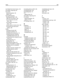 Page 280Fax Mode (Fax Server) menu  151
fax quality, improving  90
fax screen 
advanced options  90
options  89
fax troubleshooting 
blocking junk faxes  249
caller ID is not shown  246
can receive but not send
faxes  248
can send but not receive
faxes  247
cannot send or receive a fax  246
received fax has poor print
quality  249
faxing 
canceling a fax job  88
changing resolution  87
choosing a fax connection  74
creating shortcuts using the
Embedded Web Server  84
creating shortcuts using the touch
screen...