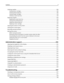 Page 9Ordering supplies..................................................................................................................................209
Ordering toner cartridges ............................................................................................................................... 209
Ordering photoconductors ............................................................................................................................. 209
Ordering staple cartridges...