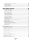 Page 9Setting up a fax footer ................................................................................................................................................................166
Creating a fax cover page using the control panel ..........................................................................................................166
Printing fax activity reports...