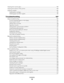 Page 10Cleaning the scanner glass............................................................................................................................................184
Cleaning the exterior of the printer............................................................................................................................184
Ordering...