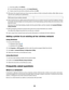 Page 23cFrom the toolbar, click AirPort.
dFrom the Network pop-up menu, click Create Network.
eCreate a name for your ad hoc network, and then click OK.
3Write down the network name you chose so you can refer to it when running the wireless utility. Make sure you
copy the exact spelling and capitalization.
SSID (name of your wireless network)
4If this is the first time you will be setting up the printer for use on a wireless network, insert the installation software
CD, double-click the installer icon for your...