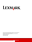 Page 73www.lexmark.com
Lexmark and Lexmark with diamond design are trademarks of Lexmark International, Inc.,
registered in the United States and/or other countries.
Color Jetprinter and Photo Jetprinter are trademarks of Lexmark International, Inc.
© 2003 Lexmark International, Inc.
740 West New Circle Road
Lexington, Kentucky 40550
Downloaded From ManualsPrinter.com Manuals 