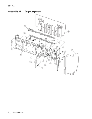 Page 382
7-44Service Manual
5060-4
xx   
Assembly 27.1:  Output expander 