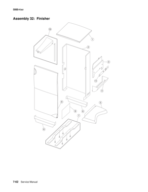 Page 400
7-62Service Manual
5060-4
xx   
Assembly 32:  Finisher 