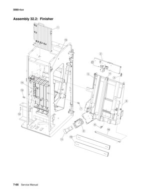 Page 404
7-66Service Manual
5060-4
xx   
Assembly 32.2:  Finisher 