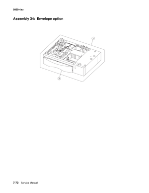 Page 408
7-70Service Manual
5060-4
xx   
Assembly 34:  Envelope option 