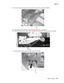 Page 237
Repair information4-21
  5060-4xx
4.Remove the black mylar piece by removing the two screws (B) or cutting the cable tie.
5.Remove the front lower left cover. See  “Front lower left cover” on page 4-10 . 
6.Remove the three screws (C) type “323” on page 4-3 to remove the front left handle cover assembly. 
7.Remove the pin (D) that holds in the MPF swing arm assembly. 
B
D 