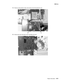 Page 257
Repair information4-41
  5060-4xx
5.Remove screws (B) for motor and screws (C) for the web oiler card.
6.Remove the fuser web oiler motor assembly and card. 