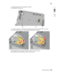 Page 291Repair information4-69
  5026
Go Back Previous
Next
5.Engage the gears (D) on the right side of the COD.
6.Replace the five screws (E).
7.Verify the actuators can be seen by looking inside the printer at the triangular holes, as in step 2.
8.Check to make sure you can rotate the large COD gear from stop to stop.
9.Reconnect the cable connector to JBOR1 connector on the system board.
10.Reinstall the top cover assembly, the fuser, and the covers. 