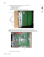 Page 3644-142Service Manual 5026  
Go Back Previous
Next
d.Replace all the screws (G) from the left side of the printer, including:
•Ethernet port connector (1 screws)
•Modem shield (1 screws)
•Hard disk shield (2 screws)
•Ground screw (1 screw)
Note:  Be sure to attach the ground wire (H) to the ground screw.
e.Reconnect all the cables to the system board. Use the diagram below for a guideline.
Warning:  Be careful reconnecting the printhead ribbon cable (J). It can be damaged and should be 
handled carefully....