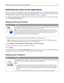 Page 22Activating the home screen applications
Your printer comes with preinstalled home screen applications. Before you can use these applications, 
ﬁrst
activate and set up these applications using the Embedded Web Server. For more information about accessing
the Embedded Web Server, see 
“Accessing the Embedded Web Server” on page 21.
For detailed information about conﬁguring and using the home screen applications, go to the Lexmark Web
site at 
http://support.lexmark.com.
Setting up Forms and Favorites
Icon...