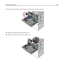 Page 2394Grasp the handle of the photoconductor unit and pull it out of the machine.
5Unpack the replacement photoconductor unit.
6Align and insert the end of photoconductor unit.
Maintaining the printer239 