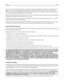 Page 348As part of your warranty service and/or replacement, Lexmark may update the ﬁrmware in your printer to the
latest version. Firmware updates may modify printer settings and cause counterfeit and/or unauthorized
products, supplies, parts, materials (such as toners and inks), software, or interfaces to stop working. Authorized
use of genuine Lexmark products will not be impacted.
Before you present this product for warranty service, remove all print cartridges, programs, data, and removable
storage media...