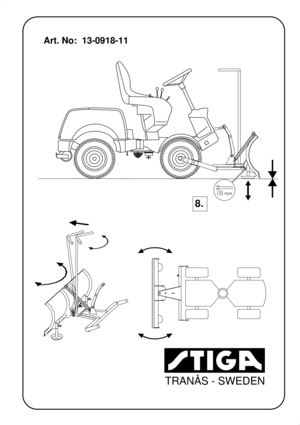 Page 6TRANÅS - SWEDEN
Art. No:  13-0918-11
8. 