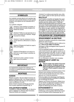 Page 610
FRANÇAISFRFR
CG rsb STIGA-71503821/0  29-12-2003  17:33  Pagina 10  