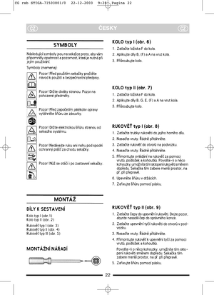 Page 1022
ČESKYCZCZ
CG rsb STIGA-71503801/0  22-12-2003  9:28  Pagina 22  