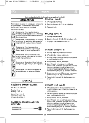 Page 1026
POLSKIPLPL
CG rsb STIGA-71503801/0  22-12-2003  9:28  Pagina 26  