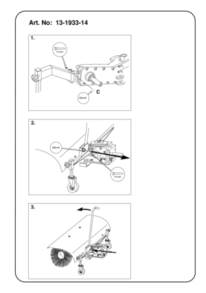 Page 23M8x45 13 mm
1.
C
Art. No:  13-1933-14
3.
2.
DM6x40
10 mm 