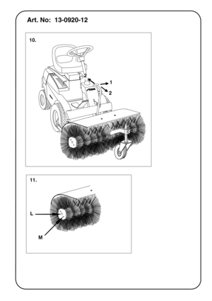 Page 8
Art. No:  13-0920-12
1
2
2
10.
11.
L M 