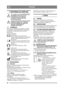 Page 8484
POLSKIPL
1 INFORMACJE OGÓLNE
Ten symbol oznacza OSTRZEŻENIE. 
Niedok ładne stosowanie si ę do 
instrukcji mo że prowadzi ć do 
poważ nych obra że ń  cia ła i/lub 
uszkodzenia mienia.
Przed uruchomieniem maszyny należ y 
dokł adnie zapozna ć się  z niniejsz ą 
instrukcj ą obs ługi oraz za łą czon ą 
broszur ą „INSTRUKCJA 
BEZPIECZEŃ STWA”.
1.1 SYMBOLENa maszynie znajduj ą si ę nast ępuj ące symbole. 
Ich zadaniem jest przypominanie o zachowaniu 
ostro żno ści i uwagi podczas jej u żywania i...