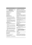 Page 7171
ITALIANOIT
MONTA GGIO
CONTENUTO DEL CARTONE
2 supporti per il raccoglierba
4 viti per supporti
1 chiave di avviamento (*)
1 caricabatteria (* )
1 chiave a brugola
1 chiave tubolare
+ Manuale di istruzioni
MANUBRIO(Tipo I-III)
1. Sollevare la parte inferiore del manubrio.
2. Fissare la parte superiore del manubrio con le 
viti, le rondelle ed i pomelli di bloccaggio. 
Montare un anello per la maniglia di avviamen-
to sul lato destro (fig. 1).
3. Serrare i pomelli di bloccaggio sulla parte infe-
riore...