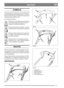 Page 67
DEUTSCHDE
SYMBOLE
Folgende Symbole befinden sich an der Maschine,
um den Bediener darauf aufmerksam zu machen,
daß bei der Benutzung der Maschine Vorsicht und
Aufmerksamkeit geboten sind.
Die Symbole bedeuten:
Warnung! Vor der Benutzung der Maschi-
ne die Bedienungsanleitung und die Si-
cherheitsvorschriften durchlesen.
Warnung! Zuschauer fernhalten. Auf her-
ausgeschleuderte Gegenstände achtgeben.
Warnung! Wenn die Maschine in Betrieb
ist, dürfen weder Hände noch Füße unter
die Haube gelangen....