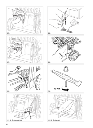 Page 56
SVENSKA S
T
U
S
S
26.
29.
28.
31 A. Turbo 48/55
30.
25.
27.
40 Nm
S
31 B. Turbo 43 