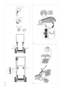 Page 34
SVENSKA S
4.
1
3 2
4
3 = 40 mm
4 = 50 mm2 = 30 mm 1 = 20 mm
3
4
∅ 130 mm
∅ 160 mm
A
BC 12
5.3.
x 2
1
2 2
3
3
44
5 