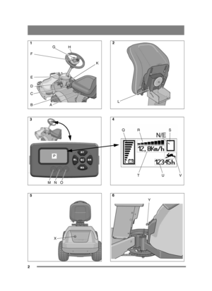 Page 22
BA C D E FH
K
G
MN O
P
X
L
QR S
U
T
V
Y
1
3 5 2
4 6 