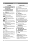 Page 144144
EESTI KEELESET
1 ÜLDINFO
See sümbol tähistab HOIATUST. Kui 
neid juhiseid hoolikalt ei järgita, võib 
tulemuseks olla tõsine tervisekahjustus 
ja/või varaline kahju.
Enne masina käivitamist peate 
hoolikalt lugema käesolevaid 
kasutusjuhiseid ja kaasasolevat 
brošüüri „OHUTUSJUHISED”.
1.1 SÜMBOLID
Masinal on nähtaval järgmised sümbolid. Need 
tuletavad kasutajale meelde, millist hoolikust ja 
tähelepanu tuleb kasutu se ja hoolduse ajal 
rakendada.
Sümbolite tähendus on järgmine:
Hoiatus!
Enne masina...