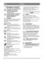 Page 9090
POLSKIPL
1 INFORMACJE OGÓLNE
Ten symbol oznacza OSTRZEŻENIE. 
Niedok ładne stosowanie si ę do 
instrukcji mo że prowadzi ć do 
powa żnych obra żeń  cia ła i/lub 
uszkodzenia mienia.
Przed uruchomieniem maszyny nale ży 
dokł adnie zapozna ć si ę z niniejsz ą 
instrukcj ą obsługi oraz za łączon ą 
broszur ą „INSTRUKCJA 
BEZPIECZE ŃSTWA”.
1.1 SYMBOLE
Na maszynie znajduj ą si ę nast ępuj ące symbole. 
Ich zadaniem jest przypominanie o zachowaniu 
ostroż ności i uwagi podczas jej u żywania i 
konserwacji....