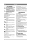 Page 4444
DEUTSCHDE
1 ALLGEMEINES
Dieses Symbol kennzeichnet eine WAR-
NUNG. Ein Nichtbefolgen der Anwei-
sungen kann schwerwiegende 
Personen- und bzw. oder Sachschäden 
nach sich ziehen.
Vor dem Start sind diese Bedienungsan-
leitung sowie die beigefügte Broschüre 
“SICHERHEITSVORSCHRIFTEN 
aufmerksam durchzulesen.
1.1 SYMBOLEAm Gerät befinden sich folgende Symbole, um 
den Bediener darauf hinzuweisen, dass bei Benut-
zung und Wartung des Geräts Vorsicht und Auf-
merksamkeit geboten sind.
Bedeutung der...