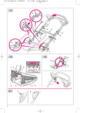 Page 42
1.1
2
1
15
6
7
8
8
9
4
1
3
57
10
10
5
1
5-7 mm
23
3345
5
1.21.3
2.1
CG rsb SPAt/Sti 71503904/0   11-11-2005  14:54  Pagina 2   