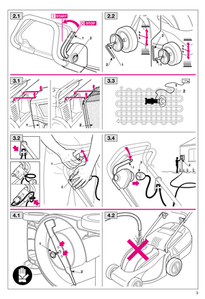Page 53
1
2
1
32
12
STOP
START
121
2
1
2
2.1
3.1
4.14.2
3.3
3.4
2.2
2
1
3.2  