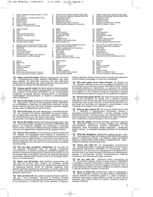 Page 75
1 1.
.
ìÓ‚ÂÌ¸ ¯ÛÏ‡ ÔÓ ‰ËÂÍÚË‚Â 2000/14/CE
2 2.
.
å‡ÍËÓ‚Í‡ ÒÓÓÚ‚ÂÚÒÚ‚Ëﬂ ÔÓ ‰ËÂÍÚË‚Â
98/37/CEE
3 3.
.
ÉÓ‰ ‚˚ÔÛÒÍ‡
4 4.
.
íËÔ „‡ÁÓÌÓÍÓÒËÎÍË
5 5.
.
á‡‚Ó‰ÒÍÓÈ ÌÓÏÂ
6 6.
.
ç‡ËÏÂÌÓ‚‡ÌËÂ Ë ‡‰ÂÒ ËÁ„ÓÚÓ‚ËÚÂÎﬂ
7 7.
.
ç‡ÔﬂÊÂÌËÂ Ë ˜‡ÒÚÓÚ‡ ÔËÚ‡ÌËﬂ
1 11
1.
.
ò‡ÒÒË
1 12
2.
.
Ñ‚Ë„‡ÚÂÎ¸
1 13
3.
.
çÓÊ
1 14
4.
.
á‡˘ËÚ‡ ÓÚ Í‡ÏÌÂÈ
1 15
5.
.
ë·ÓÌ˚È ÏÂ¯ÓÍ
1 16
6.
.
êÛÍÓﬂÚÍ‡
1 17
7.
.
Ç˚ÍÎ˛˜‡ÚÂÎ¸
1 18
8.
.
KÂÔÎÂÌËÂ ˝ÎÂÍÚË˜ÂÒÍÓ„Ó Í‡·ÂÎﬂ
1 19
9.
.
ê˚˜‡„ ÒˆÂÔÎÂÌËﬂ Úﬂ„Ó‚Ó„Ó ‡„Â„‡Ú‡1.Garantovaná hladina akustického...