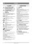 Page 66
SVENSKASV
Bruksanvisning i original
1 ALLMÄNT
Denna symbol betyder VARNING. 
Allvarlig personskada och/eller 
egendomsskada kan bli följden om inte 
instruktionerna följs noga.
Före start skall denna bruksanvisning 
samt bifogade trycksak 
SÄKERHETSFÖRESKRIFTER 
läsas noga.
1.1 SYMBOLERFöljande symboler finns på maskinen för att 
påminna om den försiktighet och uppmärksamhet 
som krävs vid användning och underhåll.
Symbolerna betyder:
Va r n i n g !
Läs instruktionsbok och säkerhetsmanual 
före...