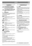 Page 4141
NORSKNO
1 GENERELT
Dette symbolet betyr ADVARSEL. 
Hvis du ikke følger instruksjonene 
nøye, kan det føre til alvorlig person-
skade og/eller materiell skade.
Før start må denne bruksanvisningen 
og den medfølgende trykksaken SIK-
KERHETSFORSKRIFTER leses 
nøye.
1.1 SYMBOLER
Følgende symboler finnes på maskinen for å minne 
om den forsiktighet og oppmerksomhet som kre-
ves ved bruk og vedlikehold.
Symbolene betyr:
Advarsel!
Les instruksjonsboken og sikkerhetsma-
nualen før maskinen tas i bruk....