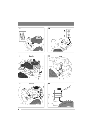 Page 44
Comfort
Y
Z
Prestige
YZ
0
1
Royal
YZ
13
15
1714
16
18 