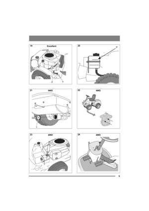 Page 55
Excellent
Y Z
V
4WD
4WD
P
4WD
4WD
19
21
2320
22
24 
