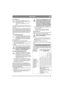 Page 5555
DEUTSCHDE
2.4.14 Sitz (1:T)
Der Sitz ist umklappbar und kann in 
Längsrichtung verstellt werden. Justieren 
Sie den Sitz wie folgt:
1.Bewegen Sie den Hebel (1:S) nach 
oben.
2.Bringen Sie den Sitz in die gewünschte Position.
3. Lassen Sie den Hebel (1:S) los, um den Sitz zu 
arretieren.
Der Sitz verfügt über einen Sicherheitsschalter, der 
an das Sicherheitssystem des Geräts angeschlos-
sen ist. Dadurch können bestimmte Vorgänge mit 
Gefahrenpotenzial nicht ausgeführt werden, wenn 
sich niemand auf...