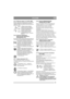Page 845
РУССКИЙRU
2.4.5Рабочий тормоз (1:F) (HST, 4WD)
Педаль определяет передаточное соотношение 
между двигателем и ведущими колесами (= 
скорость). При отпускании педали включается 
рабочий тормоз.
1. Нажать педаль вперед – 
машина двигается вперед.
2. Отпустите педаль машины – 
движение прекращается.
3. Отжать педаль назад 
машина двигается назад.
4. Уменьшение усилия 
нажатия на педаль – машина 
тормозит.
2.4.6Рукоятка управления 
дроссельной заслонкой и 
обогащением (1:D)
Регулятор служит для...