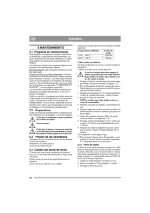 Page 1324
ESPAÑOLES
5 MANTENIMIENTO
5.1 Programa de mantenimientoPara mantener la máquina en buenas condiciones 
de fiabilidad y seguridad de funcionamiento, así 
como de protección del medio ambiente, es impor-
tante aplicar el programa de mantenimiento de 
STIGA.
Las tareas que incluye este programa figuran en el 
cuaderno de mantenimiento adjunto.
Revisión general
: debe realizarse siempre en un ta-
ller autorizado.
Primera revisión y revisión intermedia
: conviene 
realizarlas en un taller autorizado,...