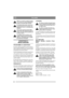 Page 6864
ITALIANOIT
Ridurre la velocità su pendii o facendo 
curve strette per evitare ribaltamenti o 
perdita di controllo della macchina.
Procedendo alla massima velocità con 
la marcia più elevata, non girare com-
pletamente lo sterzo. La macchina può 
ribaltarsi.
Tenere mani e dita ben lontani dalla 
mensola del sedile. Rischio di schiaccia-
mento. Non usare mai la macchina sen-
za cofano motore.
Non guidare mai la macchina con il 
gruppo di taglio inserito in posizione 
sollevata. Si danneggerebbe la...