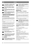 Page 3030
NORSKNO
Senk hastigheten i skråninger og skar-
pe svinger, slik at maskinen ikke velter 
eller du mister kontroll over den.
Bruk ikke fullt rattutslag ved kjøring 
på høyeste gir og full gass. Maskinen 
kan velte.
Hold hender og fingre vekk fra setebra-
ketten. Klemfare. Kjør aldri uten mot-
orpanser.
Kjør aldri med klippeaggregatet tilko-
plet i hevet stilling. Dette ødelegger dr-
ivremmen til aggregatet. 
SERVICE OG VEDLIKEHOLD
SERVICEPROGRAM
For å hele tiden holde maskinen i god stand med 
hensyn...