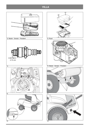 Page 4VILLA
0.75 mm
12. Master - Senator - President13. Royal
15. Master - Senator - President
14.
16.17.
18.
19. 